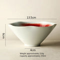 Axyaa Ceramic Flower Shape Plate Set for Molecular Cuisine Tableware