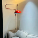 Axyaa Red Rocker Chandelier: Wabi-sabi Folding Wall Lamp for Living Room, Bedroom, Restaurant