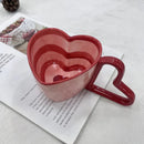 Axyaa Heart Shape Ceramic Coffee Mug 300ml Lovely Gift Unique Design
