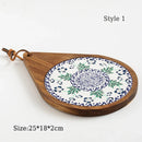 Axyaa Solid Wood Heat Insulation Mat, Anti-Scalding Table Mat-Coaster