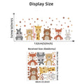 Axyaa Boho Giraffe Bear Animals Nursery Wall Sticker Kids Room Decor