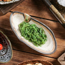 Axyaa Ceramic Sushi Sashimi Plate Set for Japanese Restaurant Dining