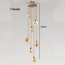 Axyaa Copper Marble Chandelier: Modern Luxury for Living Room, Bedroom, Restaurant, Villas & Homestay