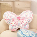 Axyaa High-Elastic Velvet Butterfly Alien Girl Style Sofa Pillow for Living Room