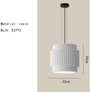 Axyaa Nordic Cream Resin Pendant Chandelier Ceiling Light E27 Dining Room Bedside Reading
