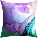 Yellow Grey Flower Pillowcase 45cm Double-Sided Print Cover for Home Decor by Axyaa