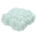 Axyaa Knotted Square Cushion: Nordic Aesthetic Stuffed Pillow for Office Chair Decor and Sleep