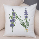 Axyaa Lavender Letter Sofa Cushion Cover for Home Car Living Room Bedroom Decor