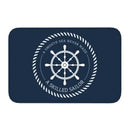 Axyaa Nautical Compass Anchor Rudder Printed Small Non-slip Doormat