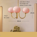 Axyaa Vintage Pink Bedroom Pendant Light - Medieval Style Cream Fixture