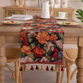 Axyaa Jacquard Table Runner: Nordic Home Decor for Living Room, TV Cabinet, Coffee Table.