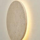 Axyaa Yellow Travertine Stone LED Wall Light - Modern Nordic Bedside Lamp