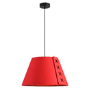 Axyaa Circular PET Acoustic Felt Pendant Light for Office, Restaurant, Cafe