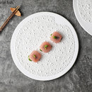 Axyaa Ceramic Bead Dot Dessert Pasta Sushi Plates: Restaurant Molecular Cuisine Specialty
