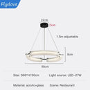 Axyaa Glass LED Chandelier Home Lighting - Nordic Minimalist Designer for Living Room Dining Bedroom