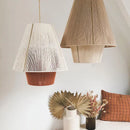 Axyaa Rustic Hemp Rope Rattan Weave LED Chandelier Pendant Light