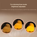Axyaa Cartoon Capybara Silicone Night Light: USB Rechargeable, Dimmable, Timer for Kids' Room.