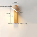 Nordic Modern Wood & Stone Wall Sconce Aplique Pared by Axyaa
