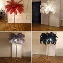 Axyaa Modern Ostrich Hair LED Floor Lamp for Hotel Living Room Lighting