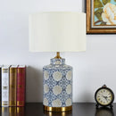 Axyaa Ceramic Table Lamp for Home and Hotel Desk Light