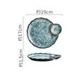 Axyaa Vintage Ceramic Dessert Plate Set - Creative Molecular Cuisine Tableware