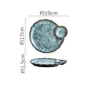 Axyaa Vintage Ceramic Dessert Plate Set - Creative Molecular Cuisine Tableware