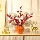 Goldplated Pomegranate Vase by Axyaa: Modern Floral Décor for Home and Office