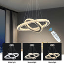 Axyaa Crystal Ring Chandelier Pendant Lights for Dining Room and Hotel Decor
