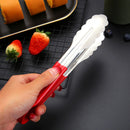 Axyaa Stainless Steel BBQ Tongs, Buffet Serving Clamp for Home Kitchen