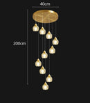 Axyaa Modern LED Ceiling Chandelier for Bedroom and Dining Room