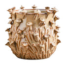 Axyaa Mushroom Tree Stumps Vase: Handmade Garden Planting Pot with Simulated Mushroom Design