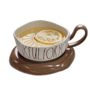 Axyaa Alphabet Ceramic Coffee Cup & Saucer Set - High Value Tea Mug