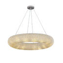 Axyaa Luxury Crystal Pendant Light with LED E14 Bulbs for Living Room