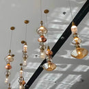 Axyaa Crystal Glass Pendant Light: Luxury Modern Art for Restaurant, Coffee Shop & Exhibition Hall