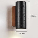 Axyaa Black Stone Wall Sconce Light with E27 Bulb