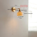 Axyaa Nordic Ceramic Copper LED Wall Lamp with Pull Chain Switch & Adjustable Up/Down Light