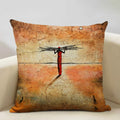 Axyaa African National Style Oil Painting Cushion Cover for Living Room Sofa Art