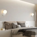 Axyaa Nordic Ball Wall Lamps in Cream White Yellow - Bedroom Living Room Hallway Lighting