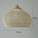 Axyaa Rattan LED Pendant Lamp | Japanese Style Kitchen Island Chandelier