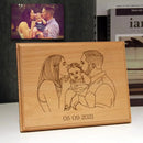 Axyaa Custom Vintage Wooden Photo Frames for Personalized Couple Gifts