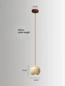 Axyaa Nordic Stone Travertine LED Pendant Lights For Bedside Chandelier Kitchen Island Bedroom