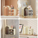 Axyaa Rotating Makeup Brush Holder & Desktop Storage Organizer