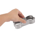 Axyaa Dog Bone Biscuit Mold Set - 3-piece Stainless Steel Baking Tools