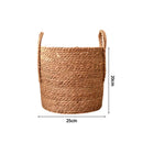 Axyaa Woven Straw Basket Set for Storage, Picnics, and Laundry