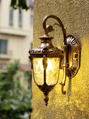 Axyaa Europe Villa Outdoor Sconce Lamp | Vintage E27 Wall Light Waterproof Rustic Garden Porch Light