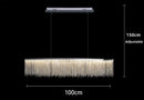 Axyaa Tassel Pendant Aluminum Chain Chandelier for Living Room Kitchen