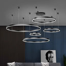 Axyaa Circular Copper Pendant Light | Modern Minimalist Living Room Dining Hall Fixture