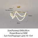 Axyaa Nordic LED Chandelier for Home Decor - Luminous Pendant Lighting