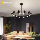 Axyaa Flex Chandelier: Modern LED Ceiling Light for Home Living Room & Bedroom