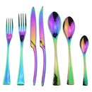Axyaa Rainbow Stainless Steel Dinnerware Set